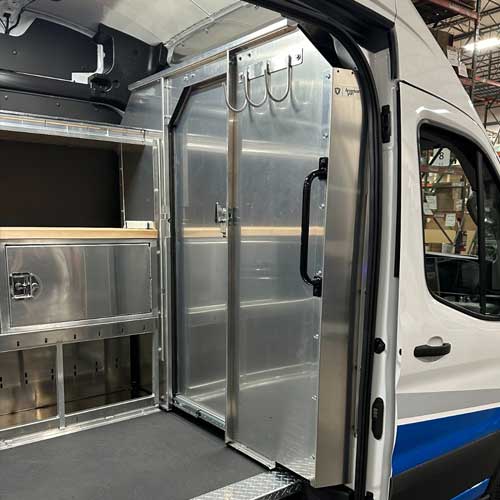 Sliding Door Van Partition