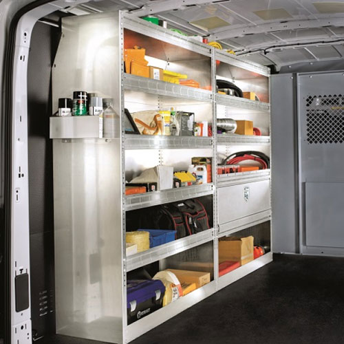 Aluminum High Roof Van Shelving
