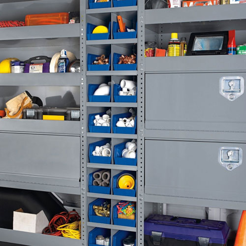 Storage Bins for High and Mid Roof Vans
