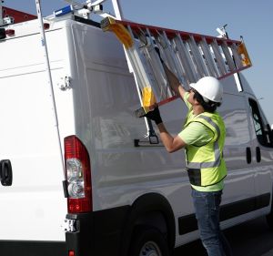 Dodge RAM ProMaster Side Access Rotation Ladder Rack - Curb and Street Side