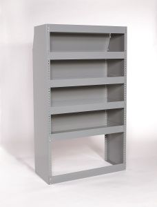 Maximum Capacity 65" High Roof Van Shelving w/ Closed Back for Dodge RAM ProMaster Vans
