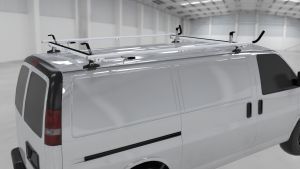 Double Aluminum Lock-Down Ladder Rack