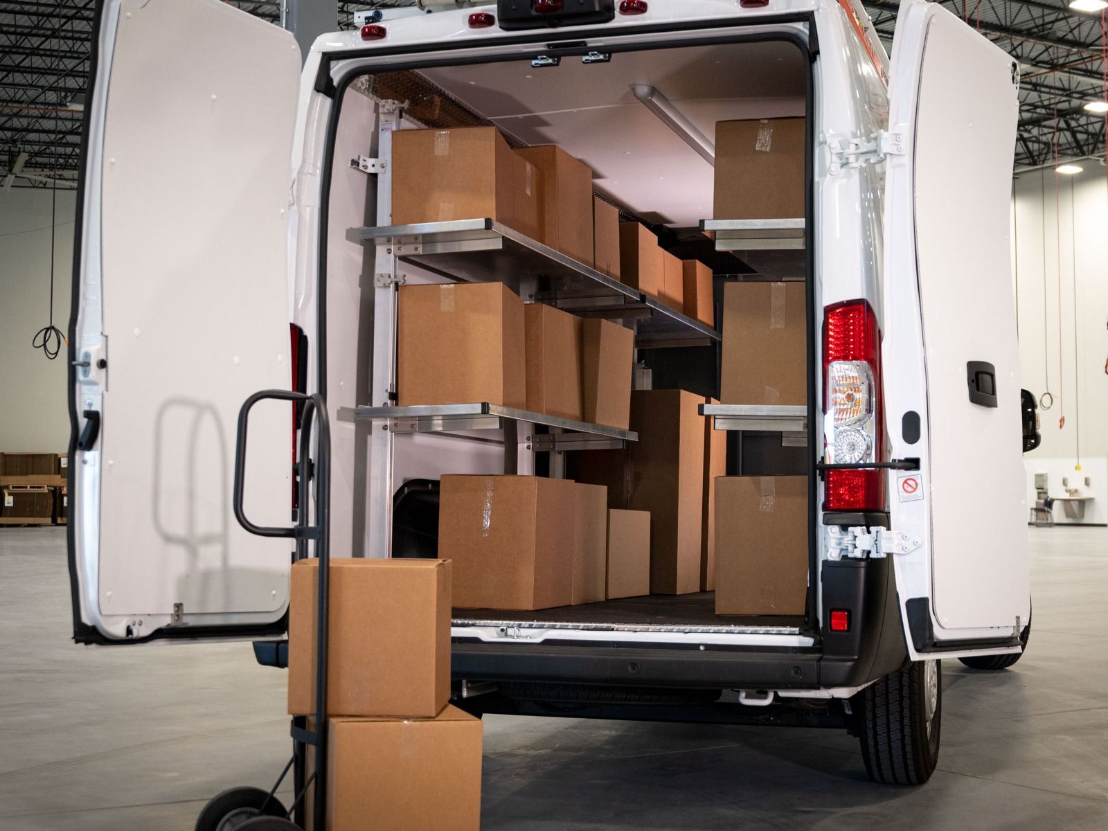 Fold-Up Shelves – The Best Shelves For Your Work Van | American Van Equipment