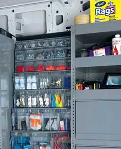 Storage Bins For High And Mid Roof Vans