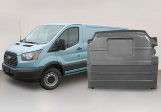 Transit, Low Roof - Solid Partition